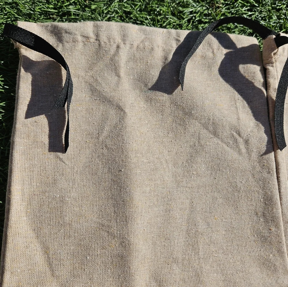 Gucci Storage Dust Shoe Bags Set of 2 Bags Tan/Burlap 17.5x8